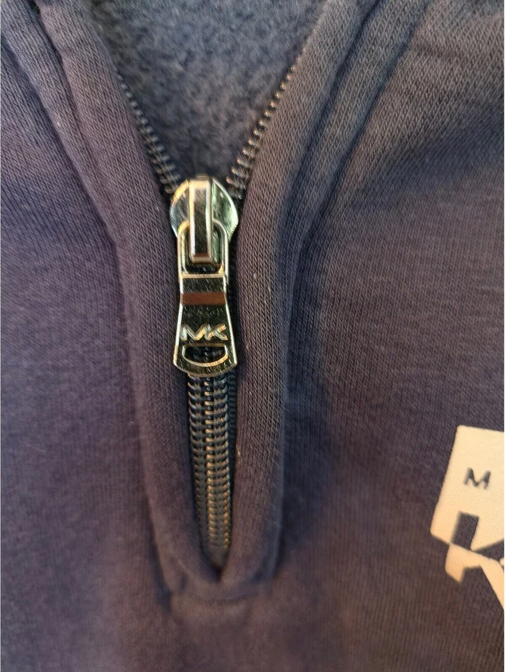 Michael Kors Navy Blue Quarter Zip Sweatshirt Size S